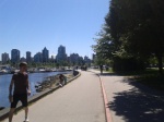 Stanley Park is full of cyclists, many are tourists who benefit from the many bike rental shops.